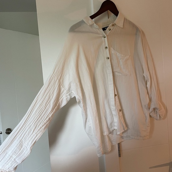 uo cotton button up - Picture 4 of 4